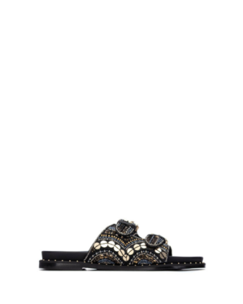 Дамски черни чехли CARMELA