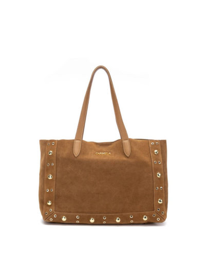 Дамска велурена чанта CARMELA