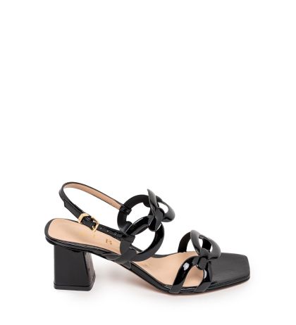 Дамски черни сандали ALBANO