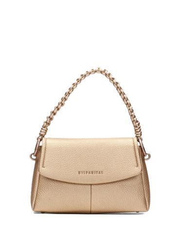 Дамска златиста чанта HISPANITAS