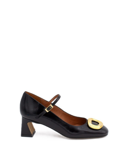 Дамски черни кожени обувки ANGEL ALARCON