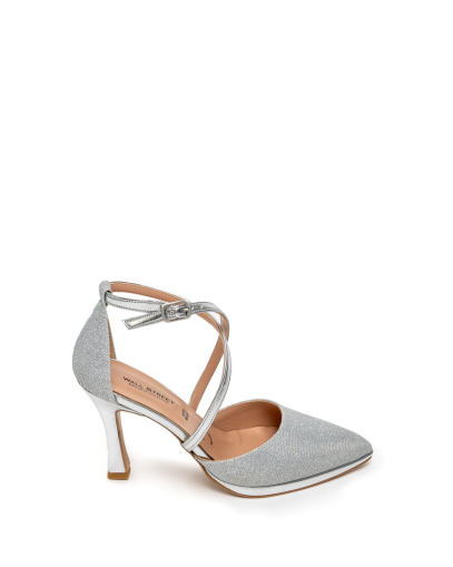 Дамски сребристи обувки WALL STREET