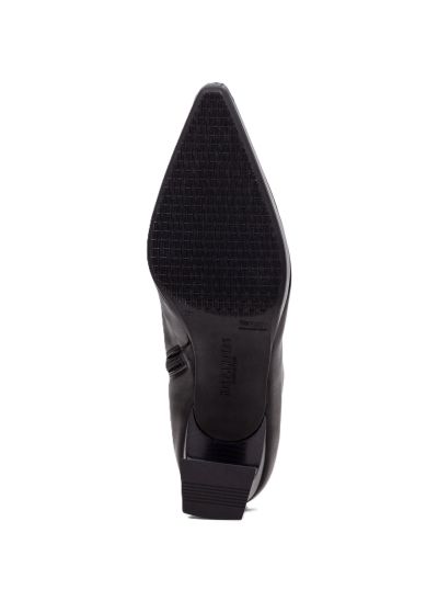 Дамски черни кожени боти HISPANITAS