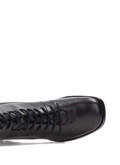 Дамски черни кожени боти HISPANITAS