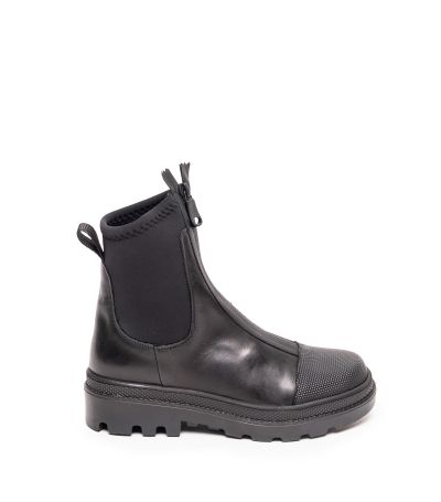 Дамски черни кожени боти GIANNI CRASTO