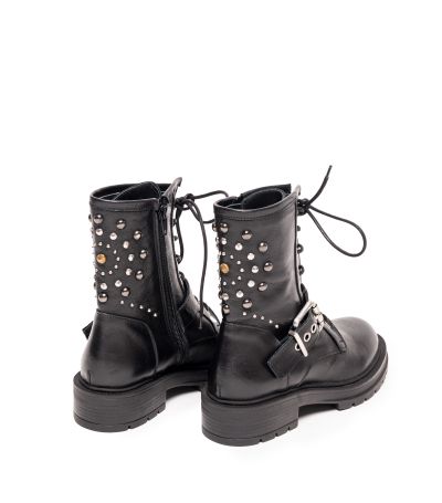 Дамски черни кожени боти GIANNI CRASTO