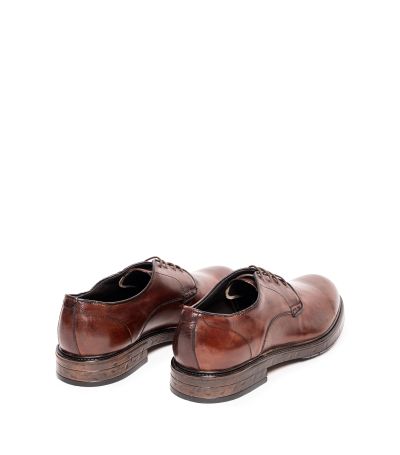 Мъжки кафяви кожени обувки KEBO