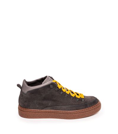 Мъжки тъмносиви велурени боти KEBO