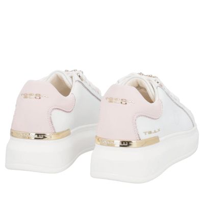 Дамски бели кожени спортни обувки TOSCA BLU