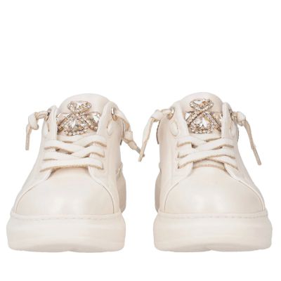 Дамски бежови кожени спортни обувки TOSCA BLU