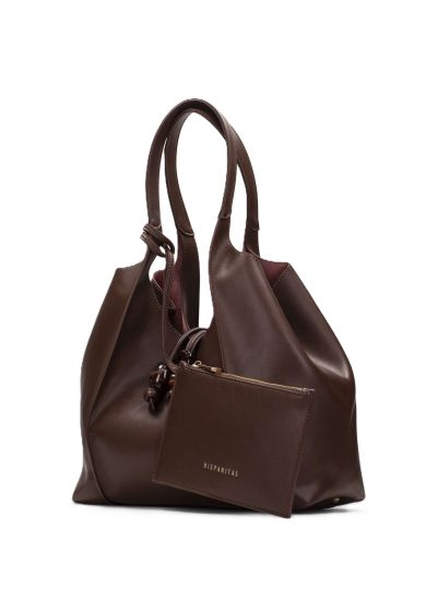 Дамска кафява кожена чанта HISPANITAS
