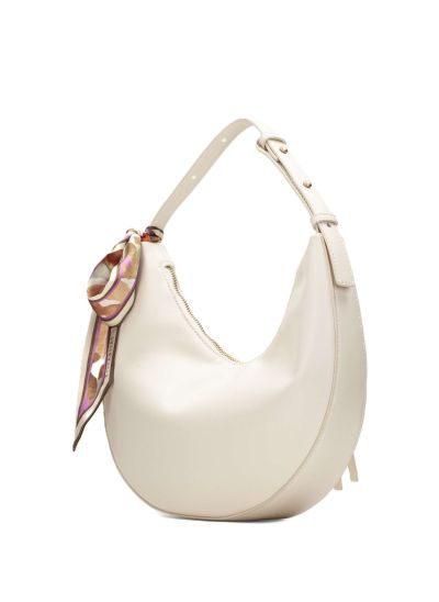 Дамска бежова кожена чанта HISPANITAS