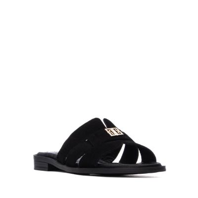 Дамски черни чехли Carmela