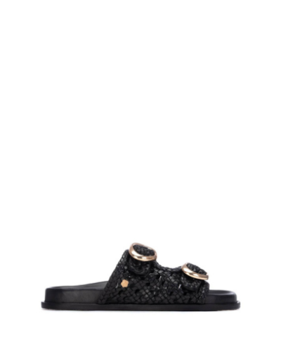 Дамски черни чехли CARMELA