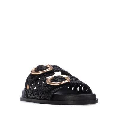 Дамски черни чехли CARMELA