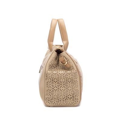 Дамска бежова чанта CARMELA