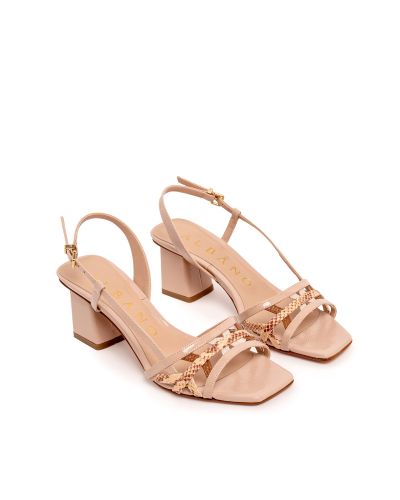 Дамски бежови сандали ALBANO