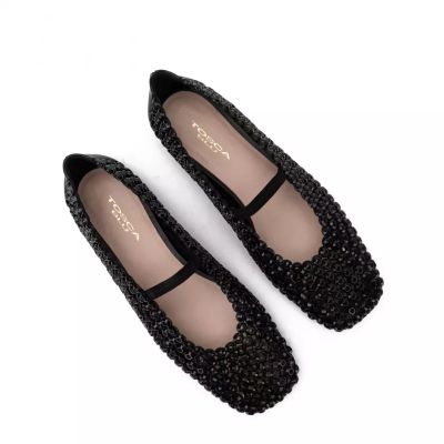 Дамски черни балерини TOSCA BLU