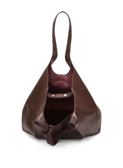 Дамска кафява кожена чанта HISPANITAS