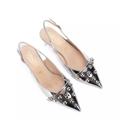 Дамски сребристи обувки BIANCA DI