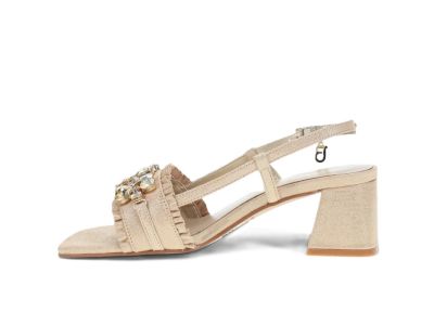 Дамски златисти кожени сандали TOSCA BLU