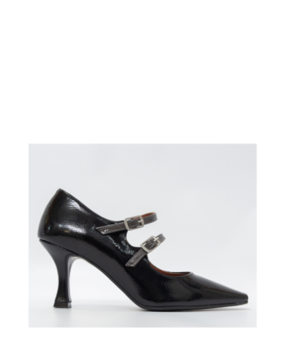 Дамски черни елегантни обувки WALL STREET