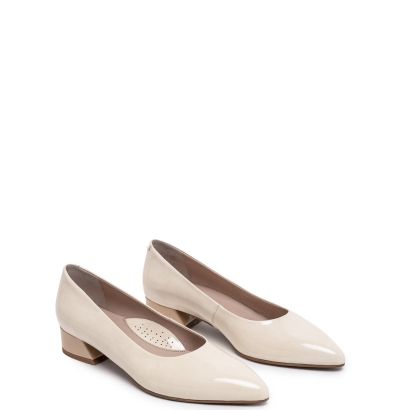 Дамски бежови обувки лак DFC Relax