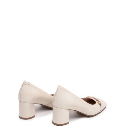 Дамски бежови обувки лак DFC RELAX