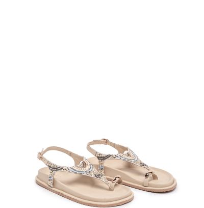 Дамски бежови сандали TOSCA BLU