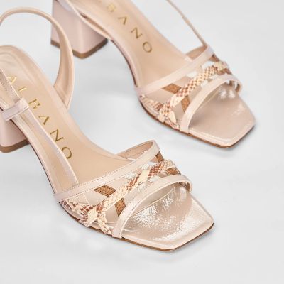 Дамски бежови сандали ALBANO