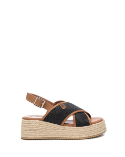 Дамски черни сандали с платформа REFRESH