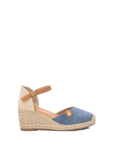 Дамски велурени еспадрили на платформа CARMELA