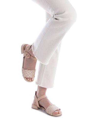 Дамски бежови сандали CARMELA