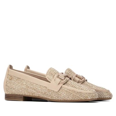 Дамски бежови мокасини CARMELA