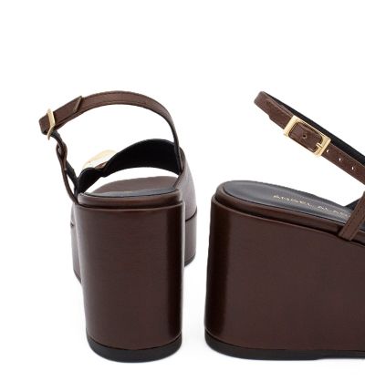 Дамски кафяви сандали ANGEL ALARCON