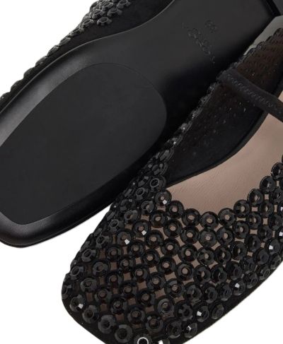 Дамски черни балерини TOSCA BLU