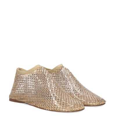 Дамски златисти балерини EXE