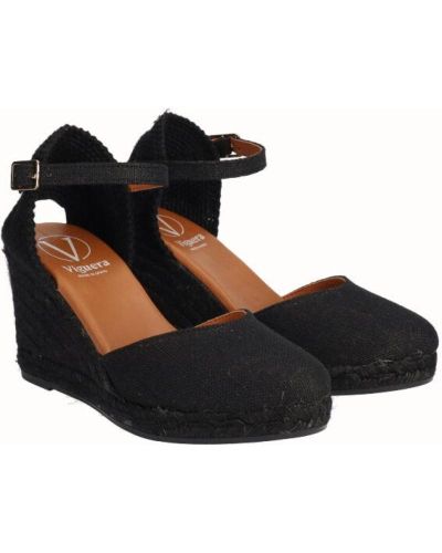 Дамски черни еспадрили VIGUERA