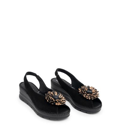 Дамски черни сандали DCHIGAS on VIGUERA