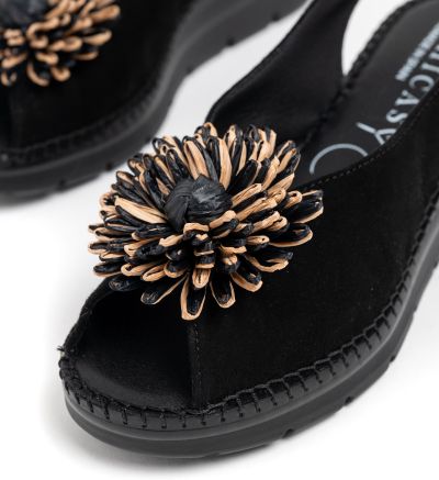 Дамски черни сандали DCHIGAS on VIGUERA